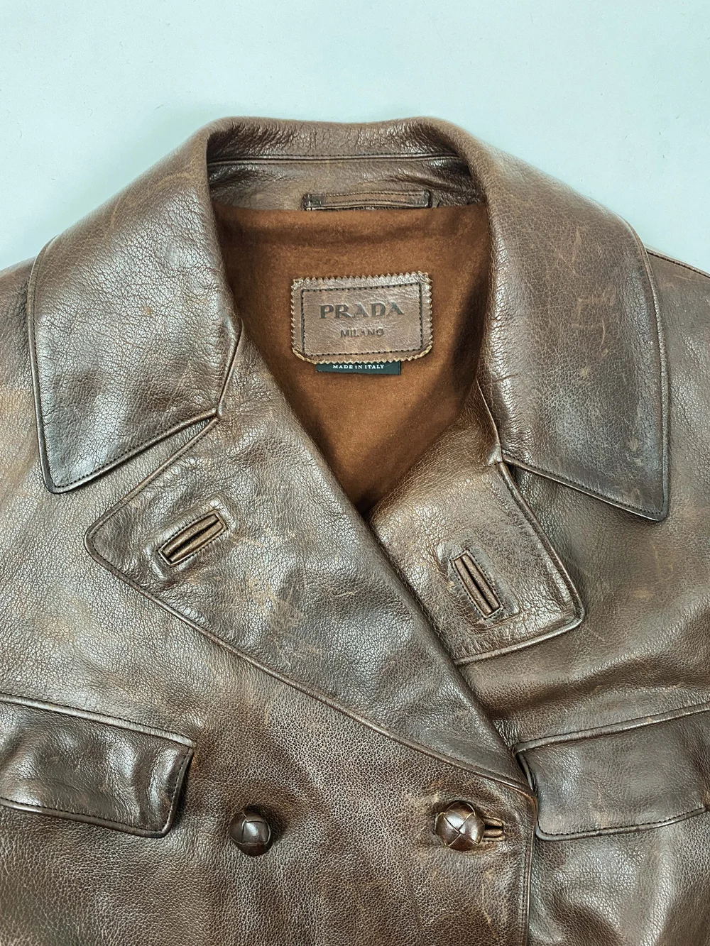 Prada 2015 buffalo leather jacket — JAMES VELORIA